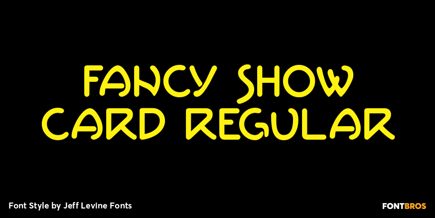 Fancy Show Card Regular Poster