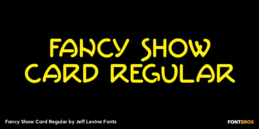 Fancy Show Card Regular Poster