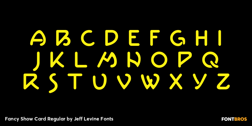 Fancy Show Card Regular Font Poster #3
