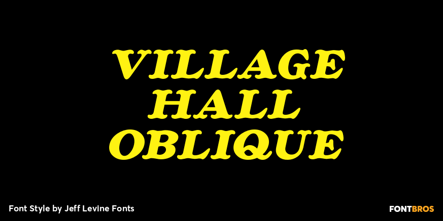 Village Hall Oblique Poster