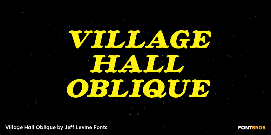 Village Hall Oblique Poster