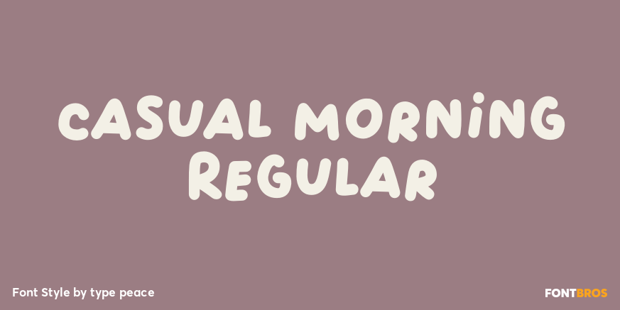 Casual Morning Regular Poster