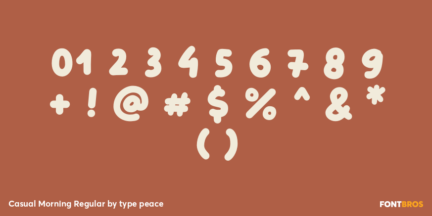 Casual Morning Regular Font Poster #1