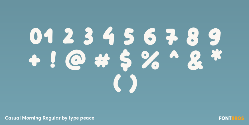 Casual Morning Regular Font Poster #4