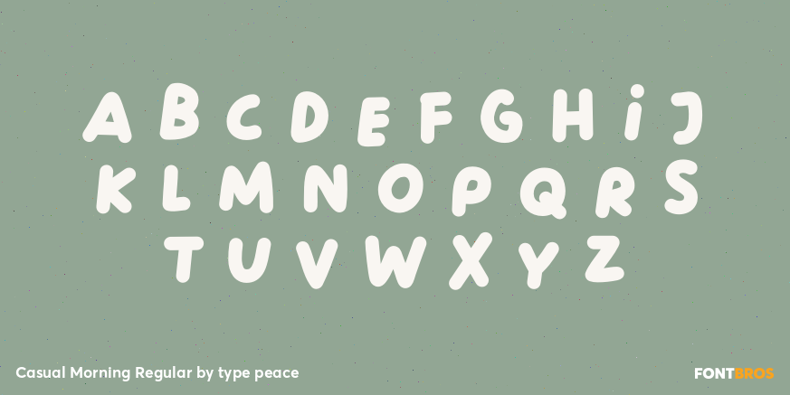 Casual Morning Regular Font Poster #1