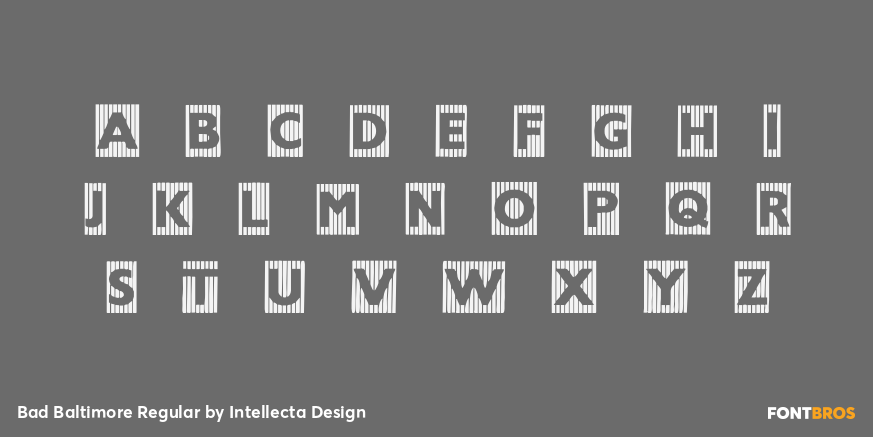 Bad Baltimore Regular Font Poster #1