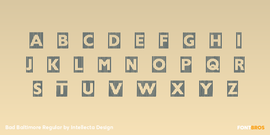 Bad Baltimore Regular Font Poster #1