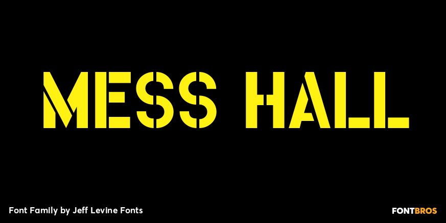 Mess Hall Font Family Poster