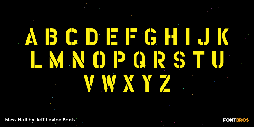 Mess Hall Font Poster #2