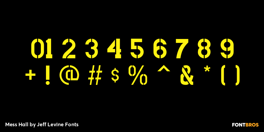 Mess Hall Font Poster #4