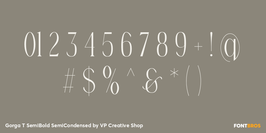 Gorga T SemiBold SemiCondensed Font Poster #4