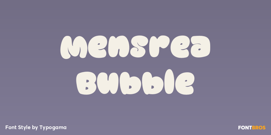 Mensrea Bubble Font Poster #1