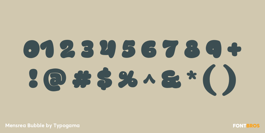 Mensrea Bubble Font Poster #4