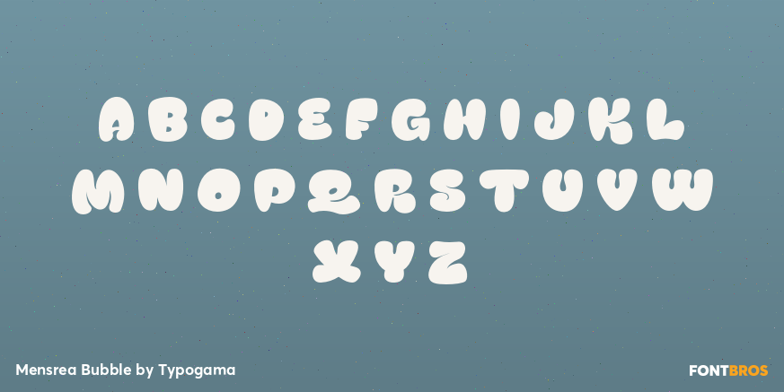 Mensrea Bubble Font Poster #2