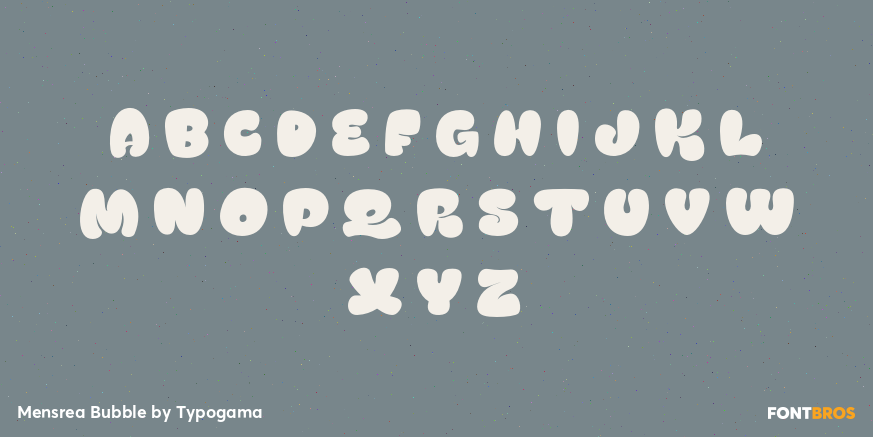 Mensrea Bubble Font Poster #2