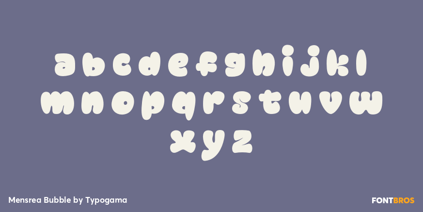 Mensrea Bubble Font Poster #3