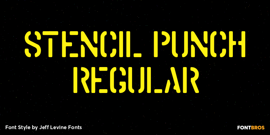 Stencil Punch Regular Poster