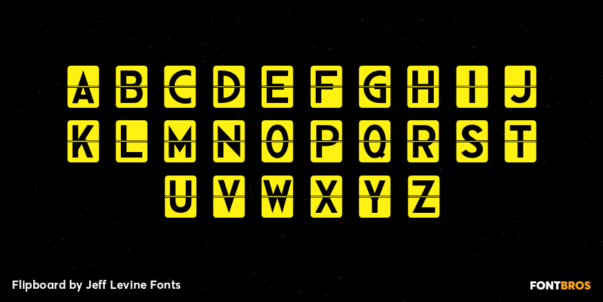 Flipboard Font Poster #3