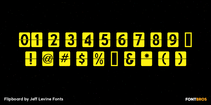 Flipboard Font Poster #4