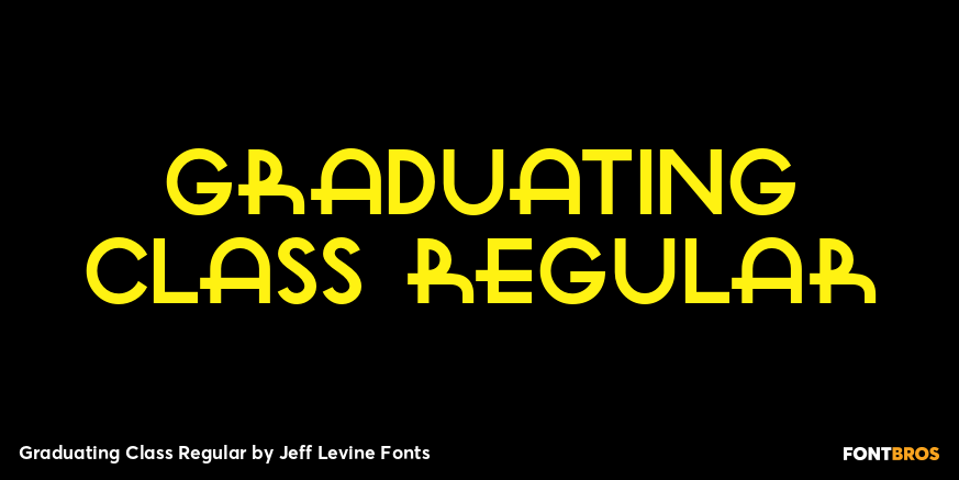 Graduating Class Regular Font Poster #1