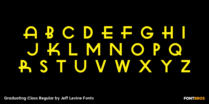 Graduating Class Regular Font Poster #2