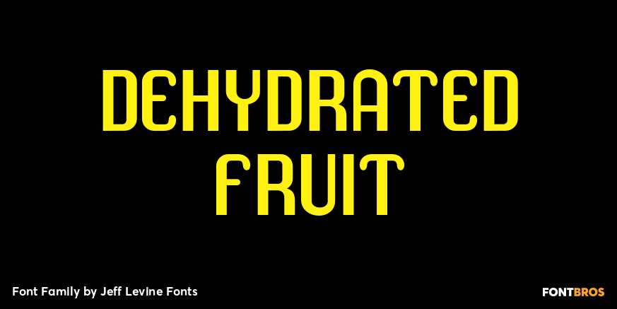 Dehydrated Fruit Font Family Poster