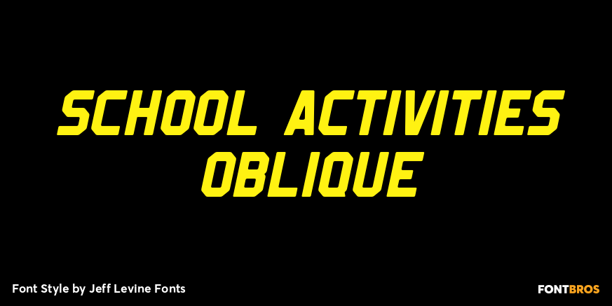 School Activities Oblique Poster