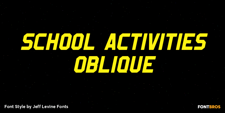 School Activities Oblique Poster