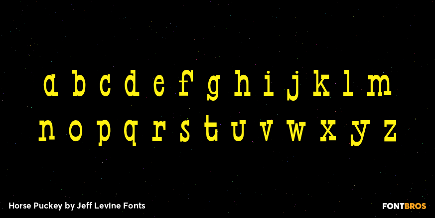 Horse Puckey Font Poster #3