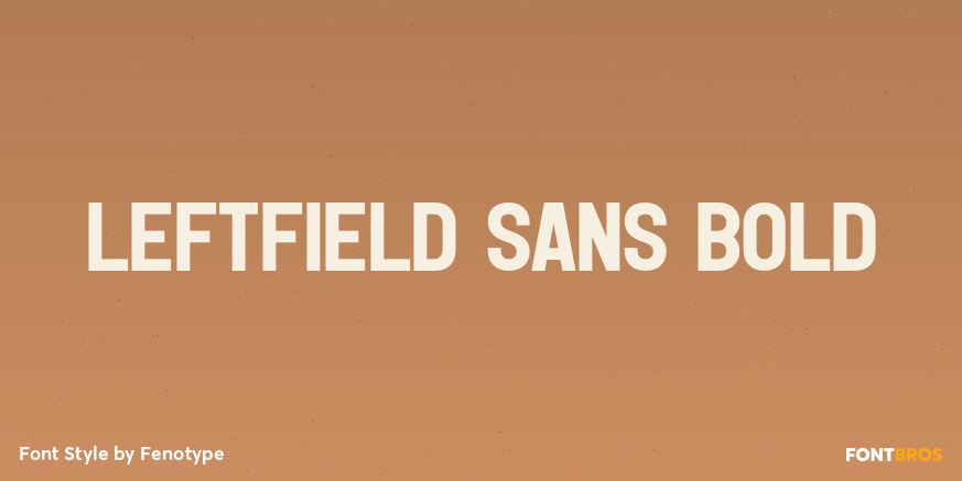 Leftfield Sans Bold Poster