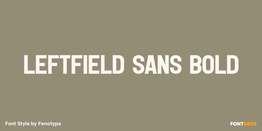 Leftfield Sans Bold Poster