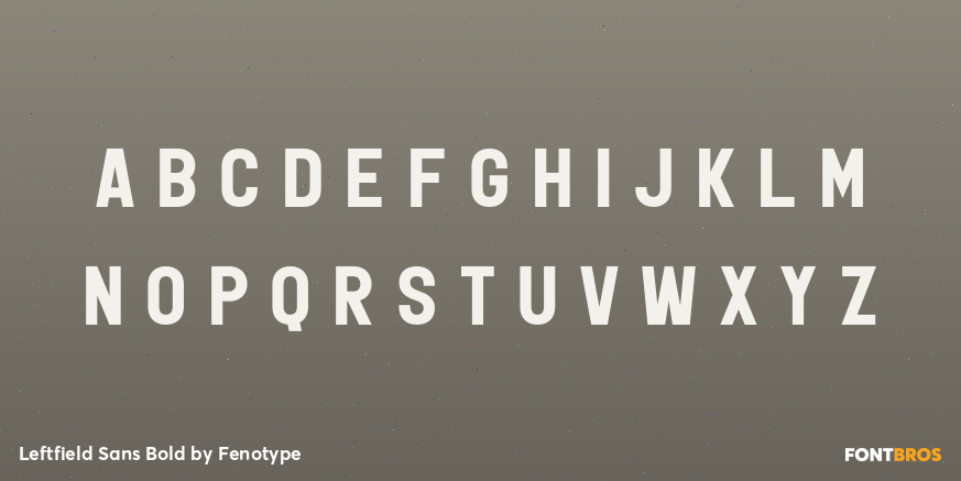 Leftfield Sans Bold Font Poster #3