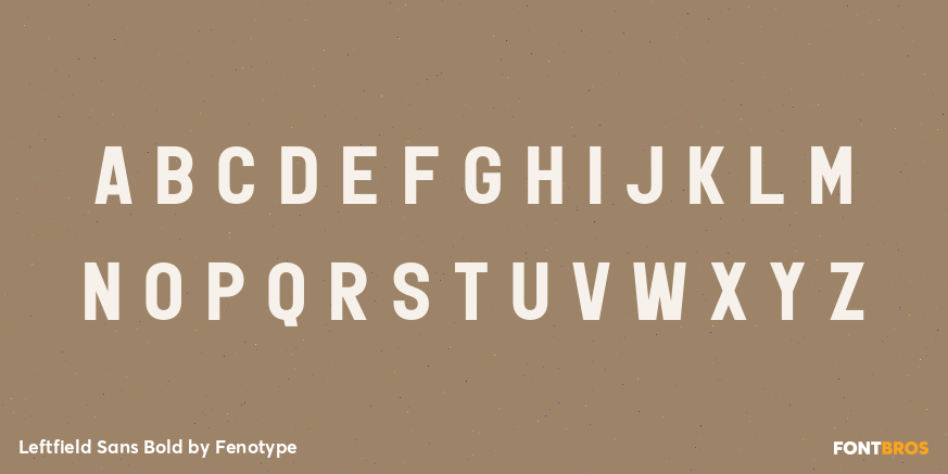 Leftfield Sans Bold Font Poster #1