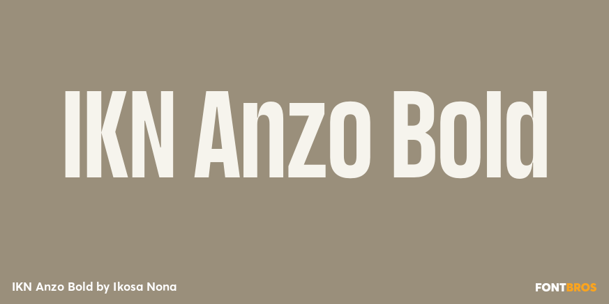IKN Anzo Bold Font Poster