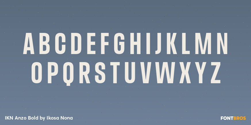 IKN Anzo Bold Font Poster #2