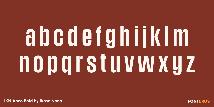 IKN Anzo Bold Font Poster #3