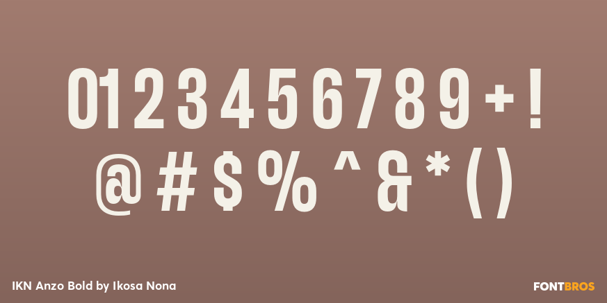 IKN Anzo Bold Font Poster #4