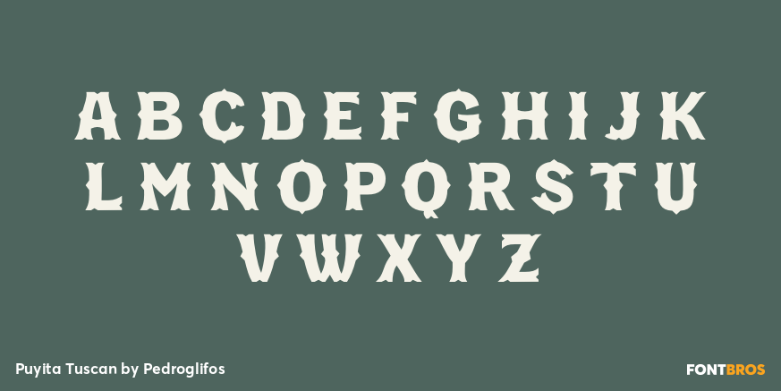 Puyita Tuscan Font Poster #2