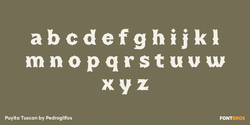 Puyita Tuscan Font Poster #3