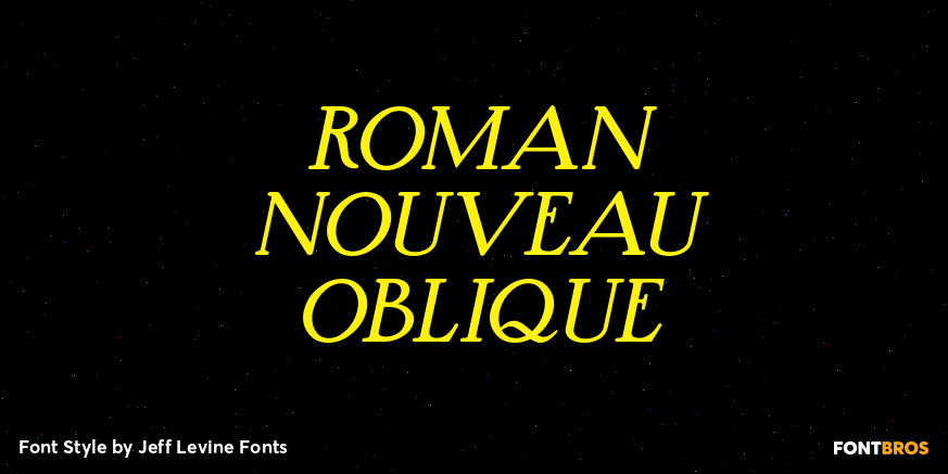 Roman Nouveau Oblique Poster