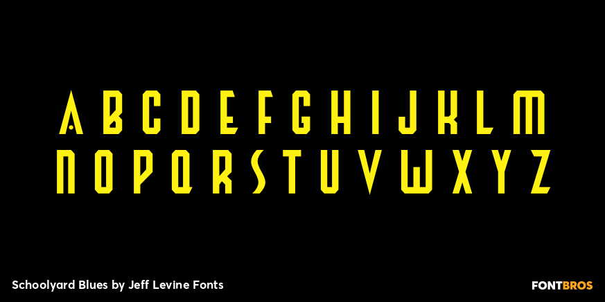 Schoolyard Blues Font Poster #2