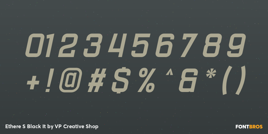 Ethere S Black It Font Poster #4