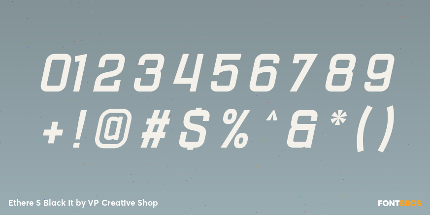 Ethere S Black It Font Poster #4