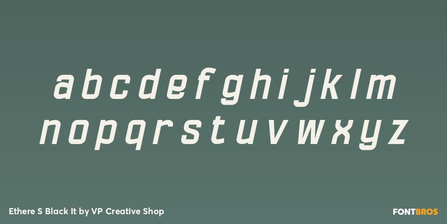 Ethere S Black It Font Poster #3