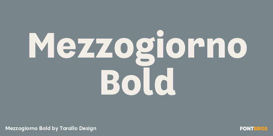 Mezzogiorno Bold Font Poster #1