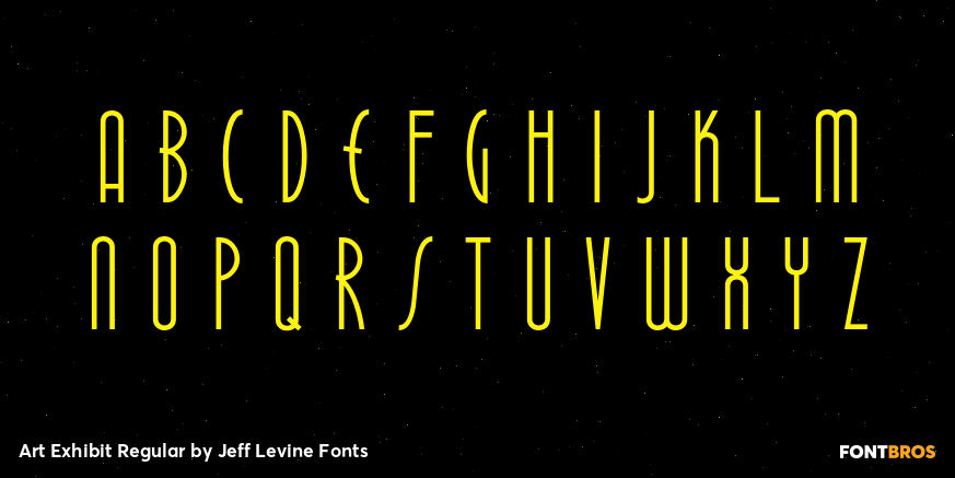 Art Exhibit Regular Font Poster #2