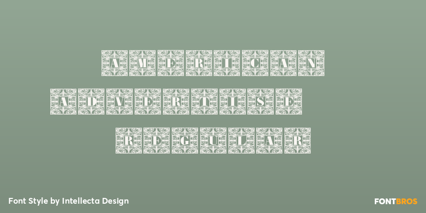 American Advertise 014 Regular Poster