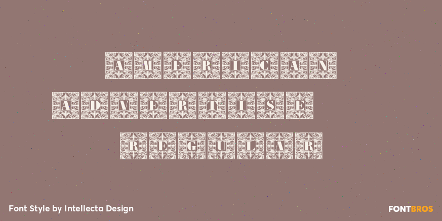 American Advertise 014 Regular Poster