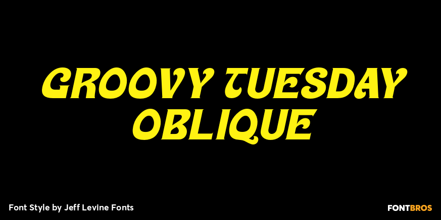 Groovy Tuesday Oblique Poster