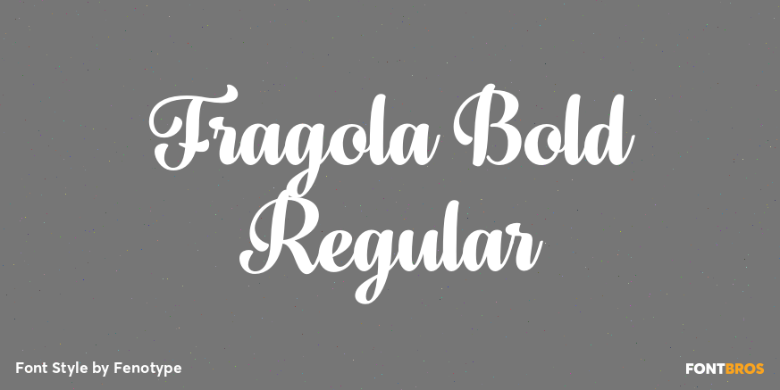 Fragola Bold Regular Poster